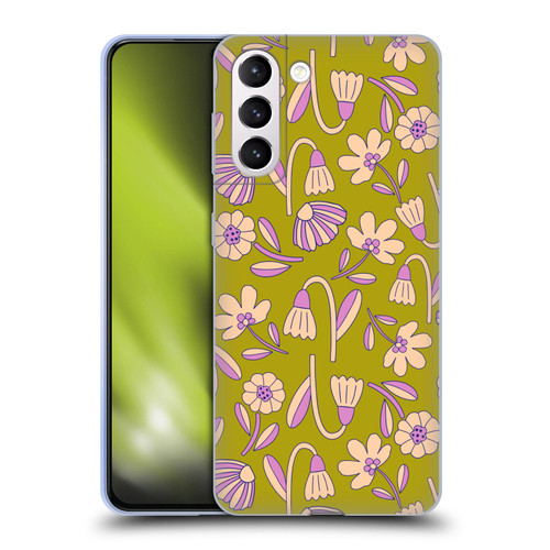 Gabriela Thomeu Floral Art Deco Soft Gel Case for Samsung Galaxy S21+ 5G