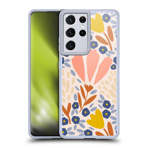 Gabriela Thomeu Floral Spring Flower Field Soft Gel Case for Samsung Galaxy S21 Ultra 5G