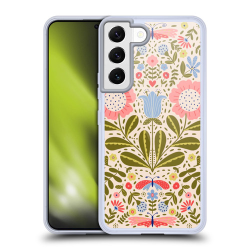 Gabriela Thomeu Floral Blooms & Butterflies Soft Gel Case for Samsung Galaxy S22 5G