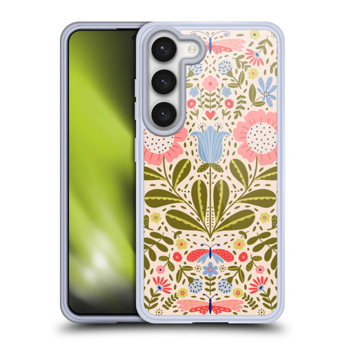 Gabriela Thomeu Floral Blooms & Butterflies Soft Gel Case for Samsung Galaxy S23 5G