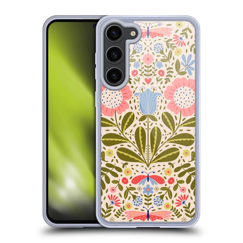 Gabriela Thomeu Floral Blooms & Butterflies Soft Gel Case for Samsung Galaxy S23+ 5G