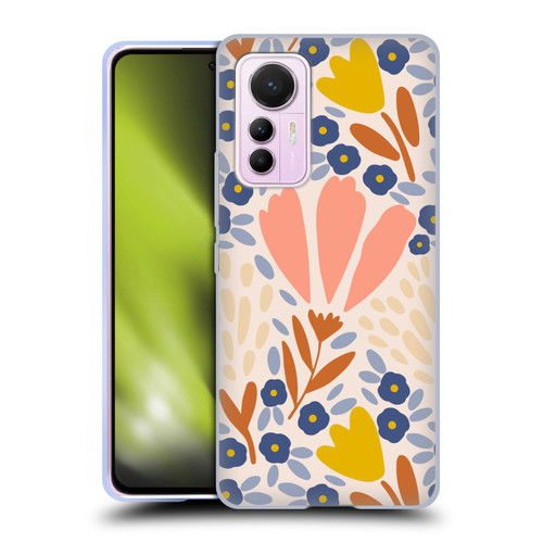 Gabriela Thomeu Floral Spring Flower Field Soft Gel Case for Xiaomi 12 Lite