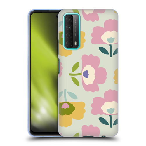 Gabriela Thomeu Retro Scandinavian Floral Soft Gel Case for Huawei P Smart (2021)