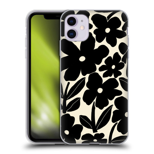 Gabriela Thomeu Retro Black And White Groovy Soft Gel Case for Apple iPhone 11