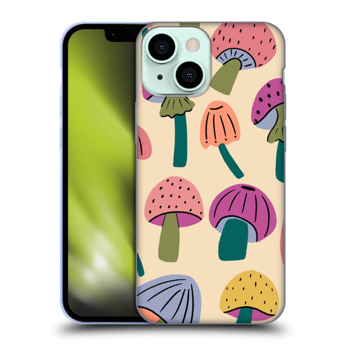 Gabriela Thomeu Retro Magic Mushroom Soft Gel Case for Apple iPhone 13 Mini