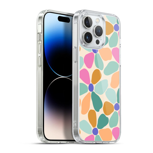 Gabriela Thomeu Retro Colorful Flowers Soft Gel Case for Apple iPhone 13 Pro Max & MagSafe