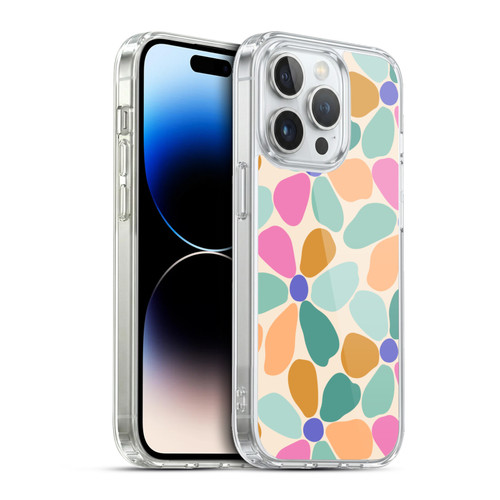 Gabriela Thomeu Retro Colorful Flowers Soft Gel Case for Apple iPhone 13 Pro & MagSafe