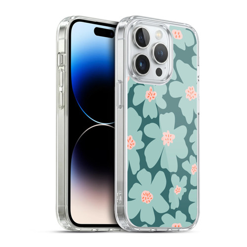 Gabriela Thomeu Retro Daisy Green Soft Gel Case for Apple iPhone 13 Pro & MagSafe