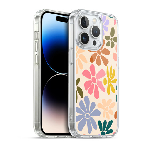 Gabriela Thomeu Retro Rainbow Color Floral Soft Gel Case for Apple iPhone 13 Pro & MagSafe