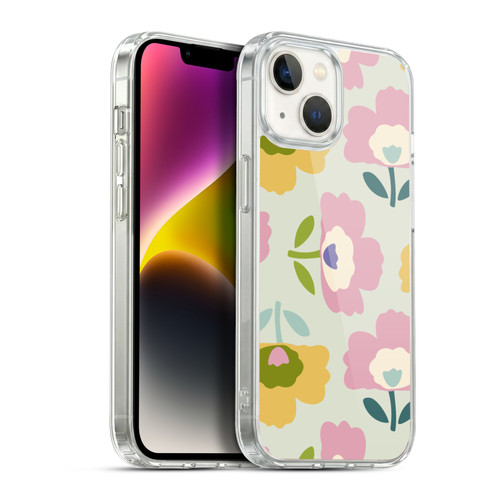 Gabriela Thomeu Retro Scandinavian Floral Soft Gel Case for Apple iPhone 14