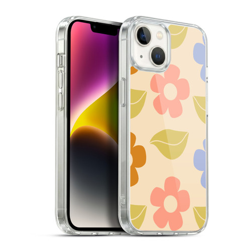 Gabriela Thomeu Retro Flower Vibe Vintage Pattern Soft Gel Case for Apple iPhone 14 Plus & MagSafe