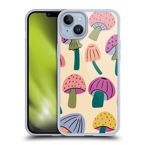 Gabriela Thomeu Retro Magic Mushroom Soft Gel Case for Apple iPhone 14 Plus