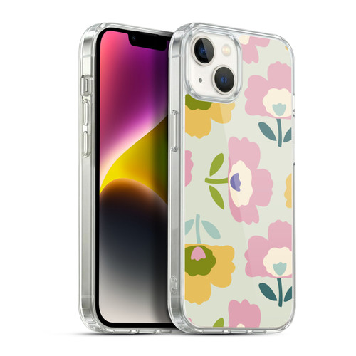 Gabriela Thomeu Retro Scandinavian Floral Soft Gel Case for Apple iPhone 14 Plus & MagSafe