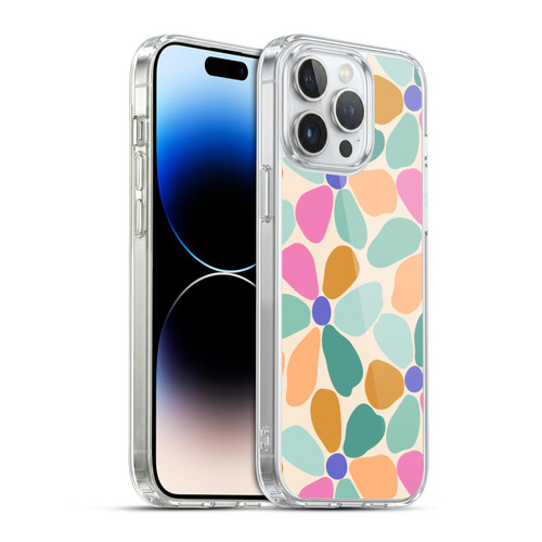 Gabriela Thomeu Retro Colorful Flowers Soft Gel Case for Apple iPhone 14 Pro Max & MagSafe