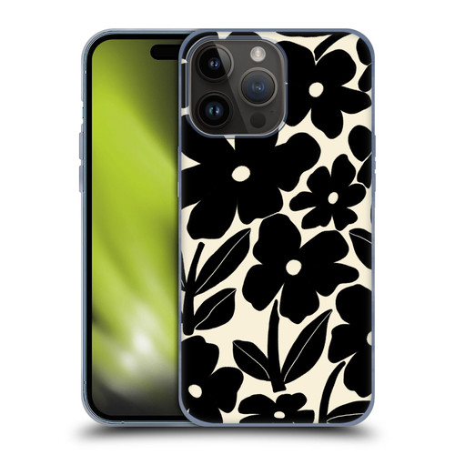 Gabriela Thomeu Retro Black And White Groovy Soft Gel Case for Apple iPhone 15 Pro Max