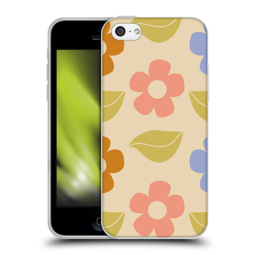 Gabriela Thomeu Retro Flower Vibe Vintage Pattern Soft Gel Case for Apple iPhone 5c