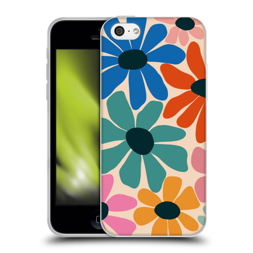 Gabriela Thomeu Retro Fun Floral Rainbow Color Soft Gel Case for Apple iPhone 5c