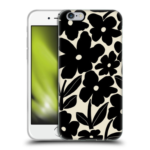 Gabriela Thomeu Retro Black And White Groovy Soft Gel Case for Apple iPhone 6 / iPhone 6s