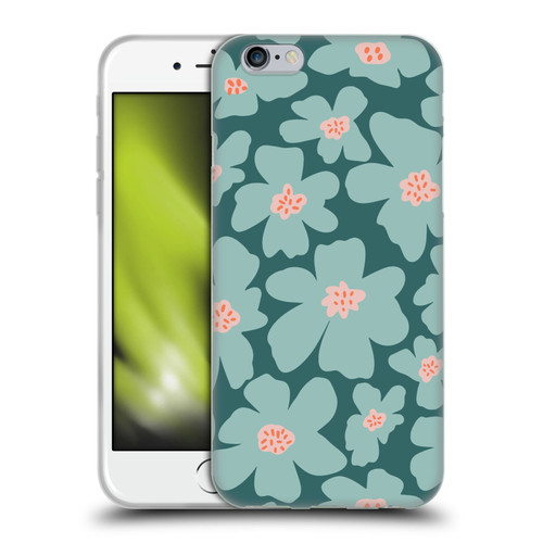 Gabriela Thomeu Retro Daisy Green Soft Gel Case for Apple iPhone 6 / iPhone 6s
