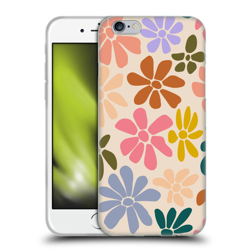 Gabriela Thomeu Retro Rainbow Color Floral Soft Gel Case for Apple iPhone 6 / iPhone 6s