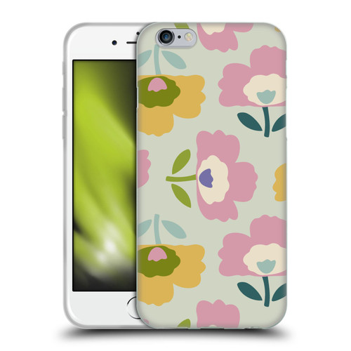 Gabriela Thomeu Retro Scandinavian Floral Soft Gel Case for Apple iPhone 6 / iPhone 6s
