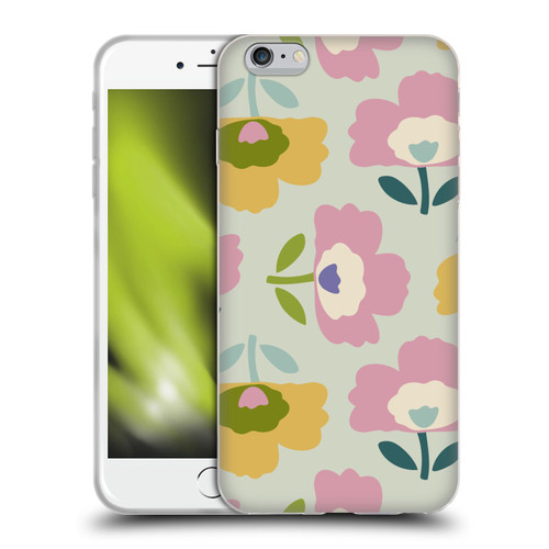 Gabriela Thomeu Retro Scandinavian Floral Soft Gel Case for Apple iPhone 6 Plus / iPhone 6s Plus