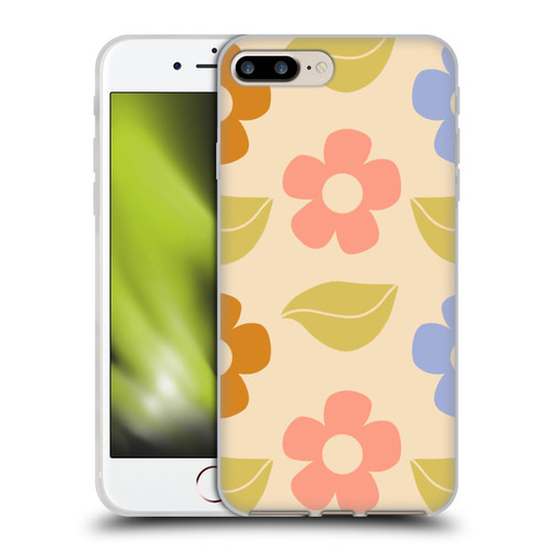 Gabriela Thomeu Retro Flower Vibe Vintage Pattern Soft Gel Case for Apple iPhone 7 Plus / iPhone 8 Plus