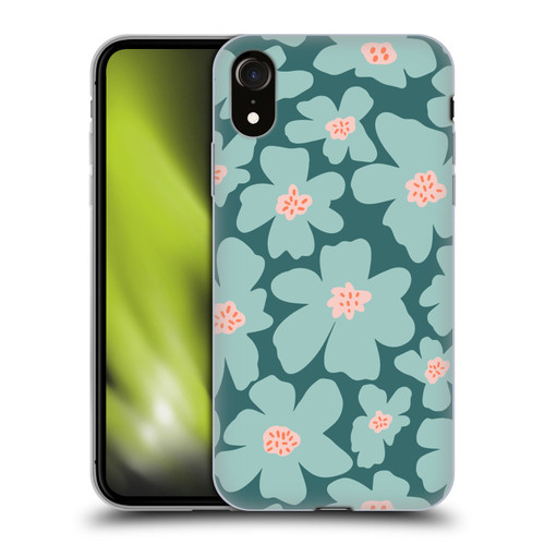 Gabriela Thomeu Retro Daisy Green Soft Gel Case for Apple iPhone XR