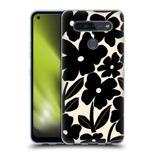 Gabriela Thomeu Retro Black And White Groovy Soft Gel Case for LG K51S