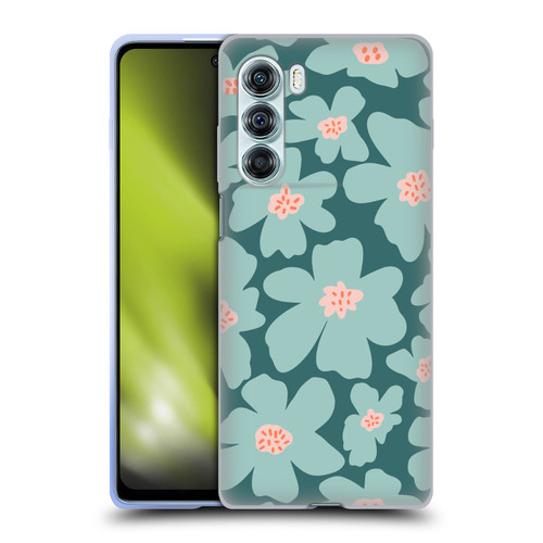 Gabriela Thomeu Retro Daisy Green Soft Gel Case for Motorola Edge S30 / Moto G200 5G