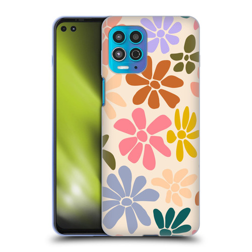 Gabriela Thomeu Retro Rainbow Color Floral Soft Gel Case for Motorola Moto G100