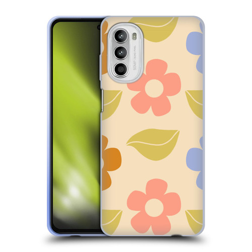 Gabriela Thomeu Retro Flower Vibe Vintage Pattern Soft Gel Case for Motorola Moto G52