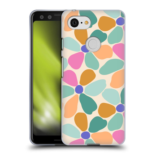 Gabriela Thomeu Retro Colorful Flowers Soft Gel Case for Google Pixel 3