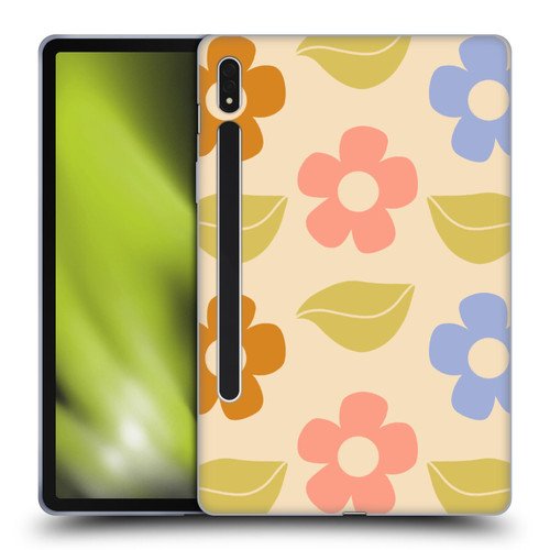 Gabriela Thomeu Retro Flower Vibe Vintage Pattern Soft Gel Case for Samsung Galaxy Tab S8