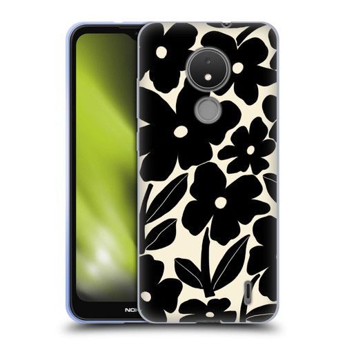 Gabriela Thomeu Retro Black And White Groovy Soft Gel Case for Nokia C21