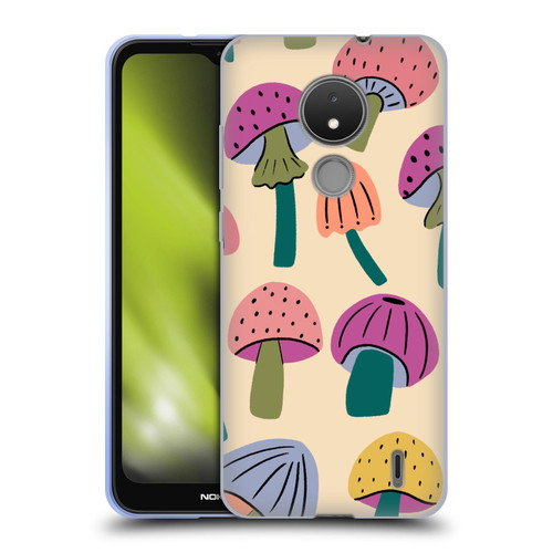 Gabriela Thomeu Retro Magic Mushroom Soft Gel Case for Nokia C21