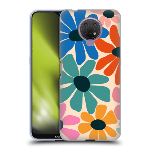 Gabriela Thomeu Retro Fun Floral Rainbow Color Soft Gel Case for Nokia G10