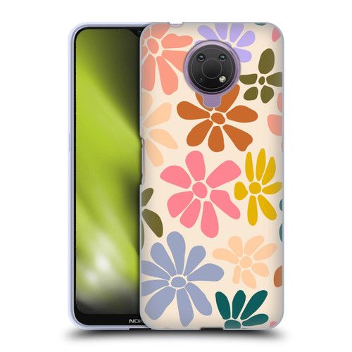 Gabriela Thomeu Retro Rainbow Color Floral Soft Gel Case for Nokia G10