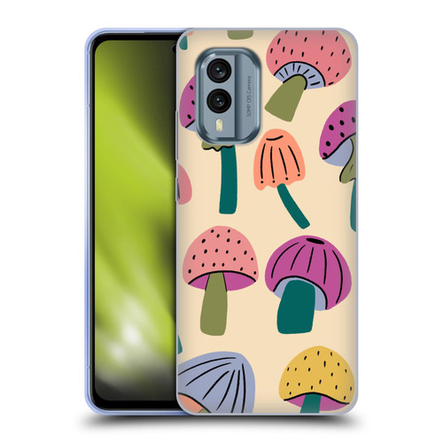Gabriela Thomeu Retro Magic Mushroom Soft Gel Case for Nokia X30