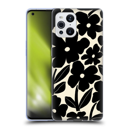 Gabriela Thomeu Retro Black And White Groovy Soft Gel Case for OPPO Find X3 / Pro