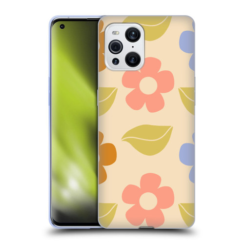 Gabriela Thomeu Retro Flower Vibe Vintage Pattern Soft Gel Case for OPPO Find X3 / Pro