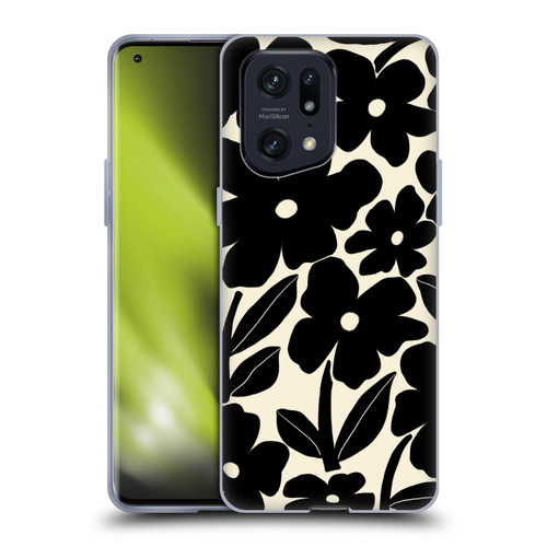 Gabriela Thomeu Retro Black And White Groovy Soft Gel Case for OPPO Find X5 Pro