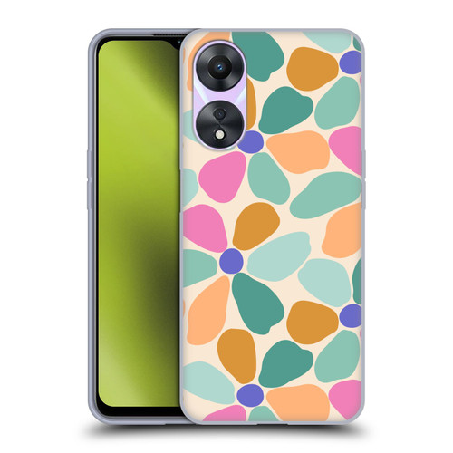 Gabriela Thomeu Retro Colorful Flowers Soft Gel Case for OPPO A78 4G