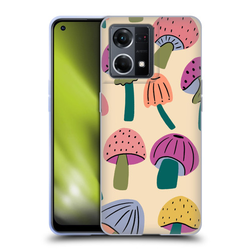 Gabriela Thomeu Retro Magic Mushroom Soft Gel Case for OPPO Reno8 4G