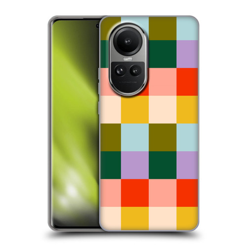 Gabriela Thomeu Retro Checkered Rainbow Vibe Soft Gel Case for OPPO Reno10 5G / Reno10 Pro 5G