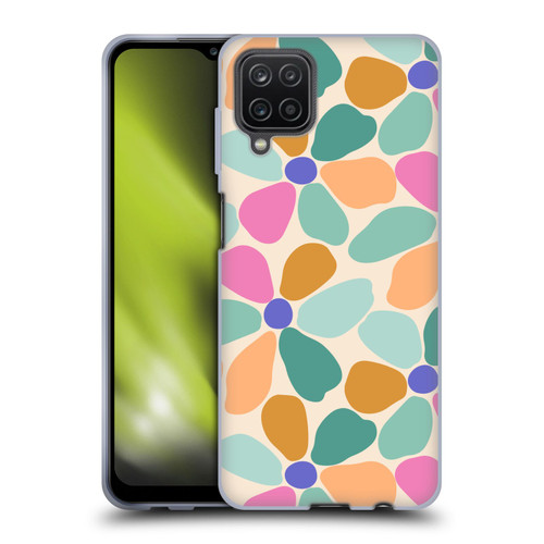 Gabriela Thomeu Retro Colorful Flowers Soft Gel Case for Samsung Galaxy A12 (2020)