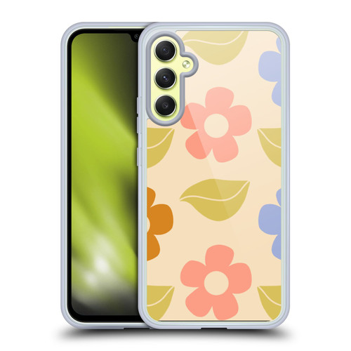 Gabriela Thomeu Retro Flower Vibe Vintage Pattern Soft Gel Case for Samsung Galaxy A34 5G