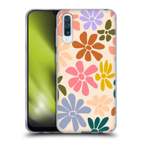 Gabriela Thomeu Retro Rainbow Color Floral Soft Gel Case for Samsung Galaxy A50/A30s (2019)