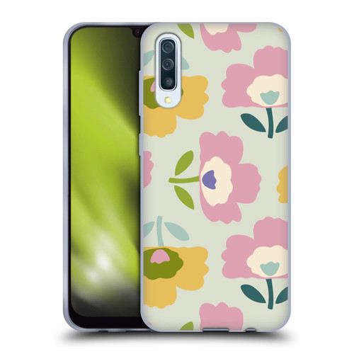 Gabriela Thomeu Retro Scandinavian Floral Soft Gel Case for Samsung Galaxy A50/A30s (2019)