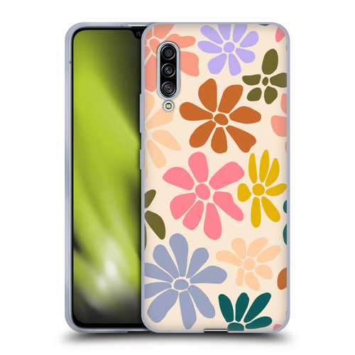 Gabriela Thomeu Retro Rainbow Color Floral Soft Gel Case for Samsung Galaxy A90 5G (2019)